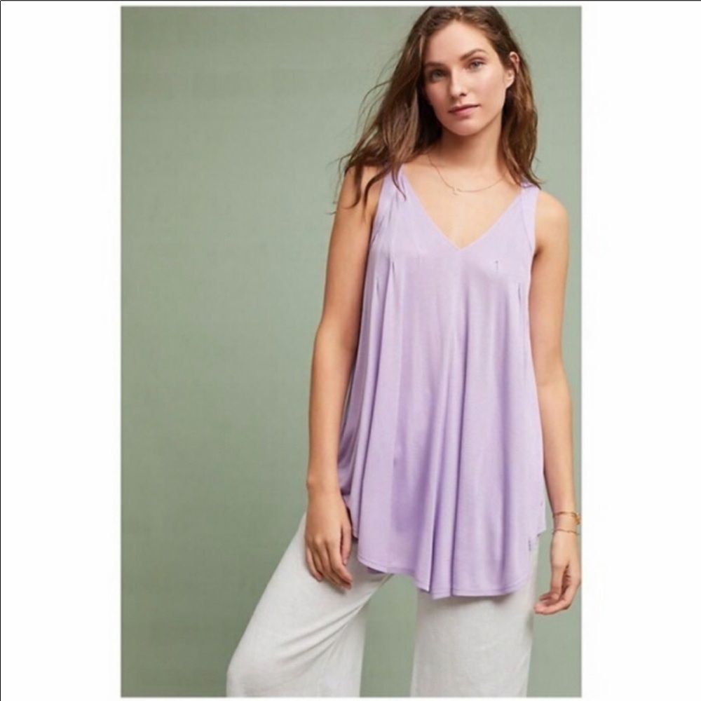 Anthropologie meadow rue lilac sleeveless tunic XS